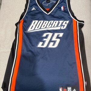 Adidas Bobcats Jersey in Black with Orange and White